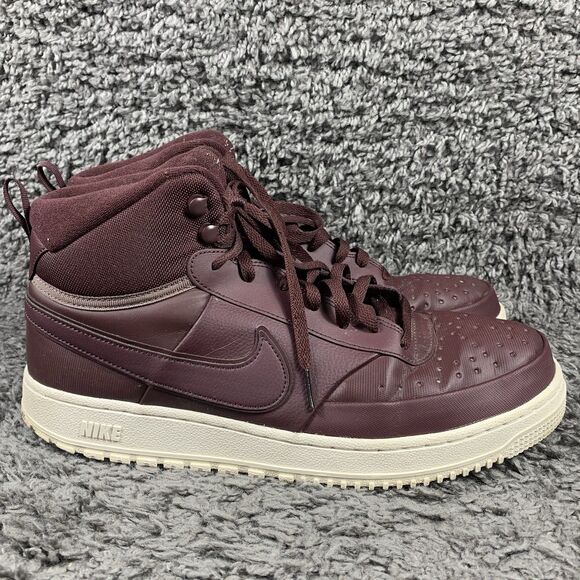 Nike Court Vision Winter Burgundy Mid Top Sneakers DR7882-600 Sz 13 - Picture 3 of 8